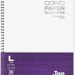 Copic Wire-Bound Sketchbook L, 9"x12", Premium Bond Paper (157gsm), 30 sheets, White